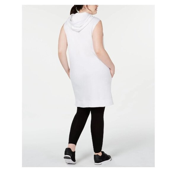 Calvin Klein Perform. Ombre-Stripe Hoodie Dress - Picture 2 of 9